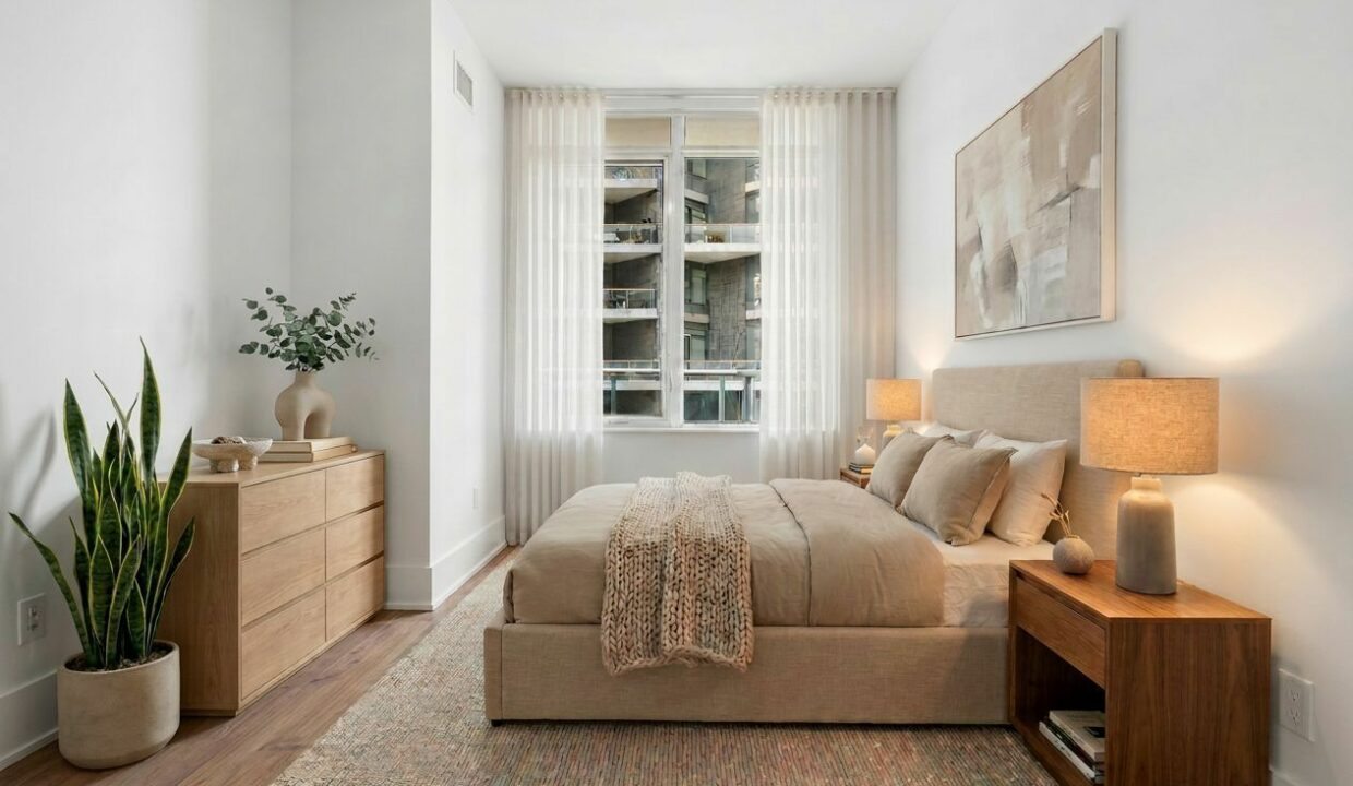 Virtual Staging 615-55 Merchants Wharf [Primary Bedroom]